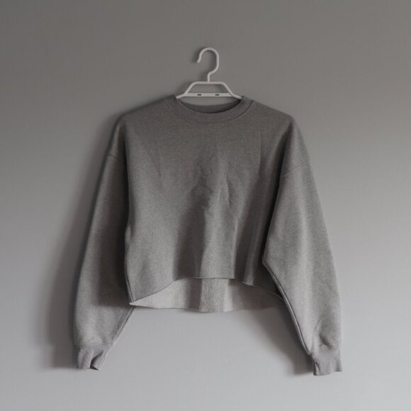wild fable Sweaters - Wild Fable Women's Grey Sz XS Fleece Cropped Crew Sweatshirt Sweater Top